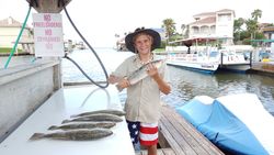 Two big fish caught while fishing at South Padre Island