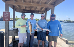 4 people fishing in Aransas Pass