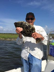 Southern Flounder, 12-inch fish caught while fishing in GA