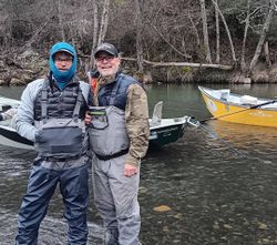Chilly day on a guided Lower Sac fly trip