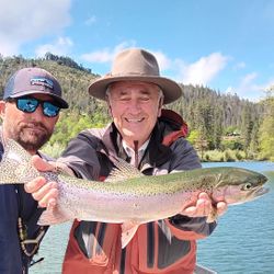 Vibrant rainbow trout from the Sacramento River