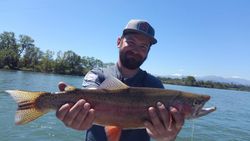 Rainbow trout caught while fishing in Anderson