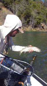 A beautiful rainbow trout caught in CA