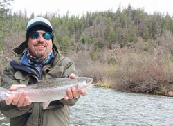 Caught a beautiful rainbow trout in CA