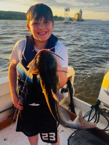 Angler with a fish in NY