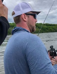 Angler fishing at Accord location