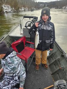 A lone angler fishing in Cadillac