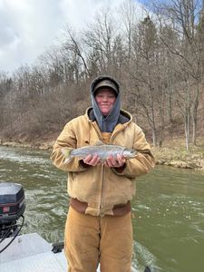 A rainbow trout caught in MI while fishing