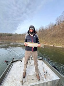 Lone angler fishing in Cadillac