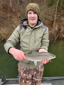 A rainbow trout caught in Cadillac
