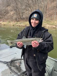 Rainbow trout caught while fishing in Cadillac