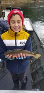 Spotted weakfish caught while fishing in MI