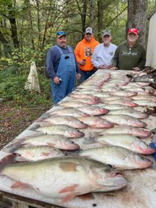 4 anglers fishing in MS with 3 fish