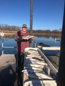 One fisherman enjoying a fishing trip in OK