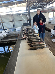 Three people fishing in OK
