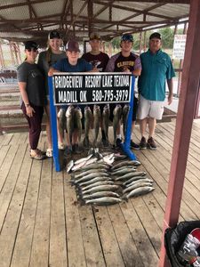 6 people fishing and hunting outdoors in OK