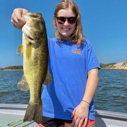 Largemouth Bass caught during fishing trip in OK