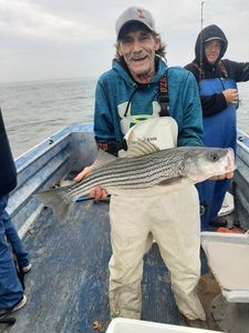 Striped bass caught by 2 people in Kingston