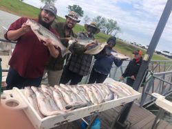 Two striped bass caught on fishing and hunting trip in OK