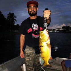 Big bass, calm Everglades waters