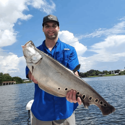 A person fishing at Delray Beach