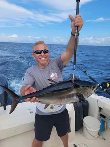 A single angler on a fishing cruise at Kiawah Island