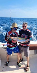A couple enjoying a fishing cruise on Kiawah Island