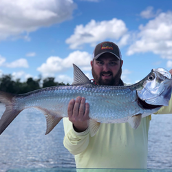 Tarpon fish caught by two people in PR