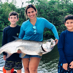 Tarpon fish caught on a fishing trip in PR
