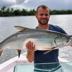 A tarpon fish caught in PR