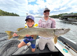Anglers fishing for northern pike in Kenora