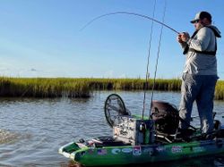 A person fishing in Crosby