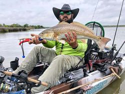 Redfish measuring 26 inches caught by fisherman in Crosby