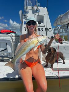 A person fishing in Crosby