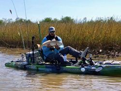 Angler with a catch in TX