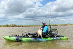 Lone angler fishing in TX