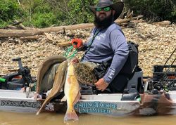 Lone fisherman reeling in catch in TX