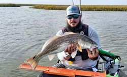 A large redfish caught in Crosby