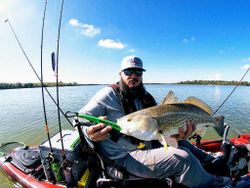 Angler catches a 22-inch redfish in TX