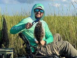 Summer flounder caught while fishing in TX