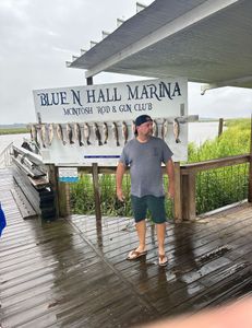 One person fishing in Darien