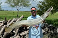 One person fishing at South Padre Island