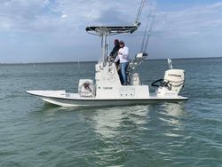 Two people fishing at South Padre Island