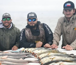 Three anglers fishing in Texas