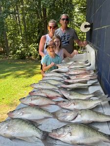 4 anglers holding fishing rods in MS