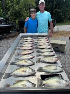 9 white crappie fish caught in MS