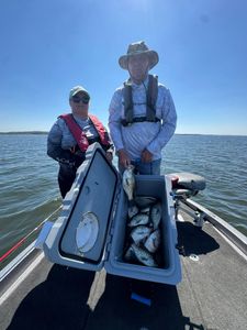 Two people fishing in Pope