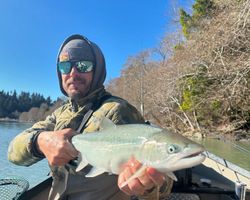 Angler fishing in Oregon
