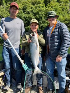 Chinook salmon caught while fishing in Oregon