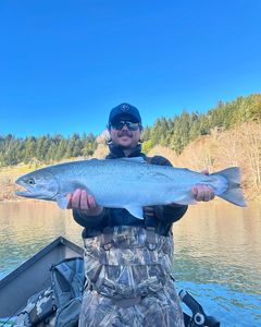 Coho Salmon caught while fishing in Oregon
